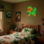 Cartel de Neón de T-Rex Dinosaurio - Imagen 3