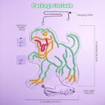 Cartel de Neón de T-Rex Dinosaurio - Imagen 5