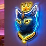 Cartel de Neón de Rey Gato - Imagen 2