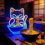 Cartel de Neón de Ramen Cat - Imagen 3