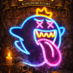 Cartel de Neón de King Boo
