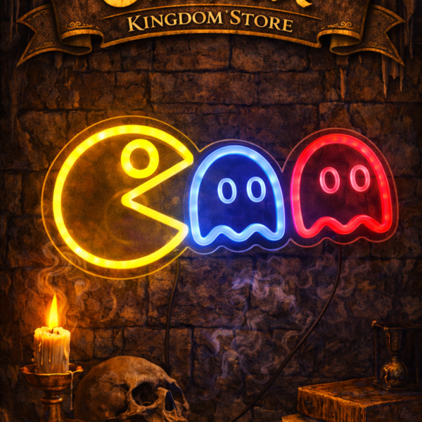 Cartel de Neón de PacMan