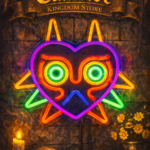 Cartel de Neón de The Legend of Zelda Máscara de Majora