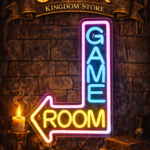 Cartel de Neón de Game Room