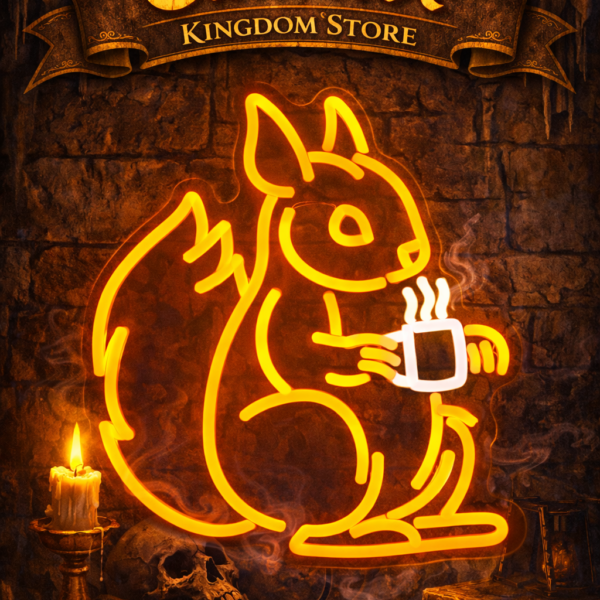 Cartel de Neón de Squirrel