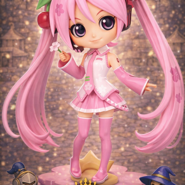 FIgura de Hatsune Miku Banpresto Qposket Sakura